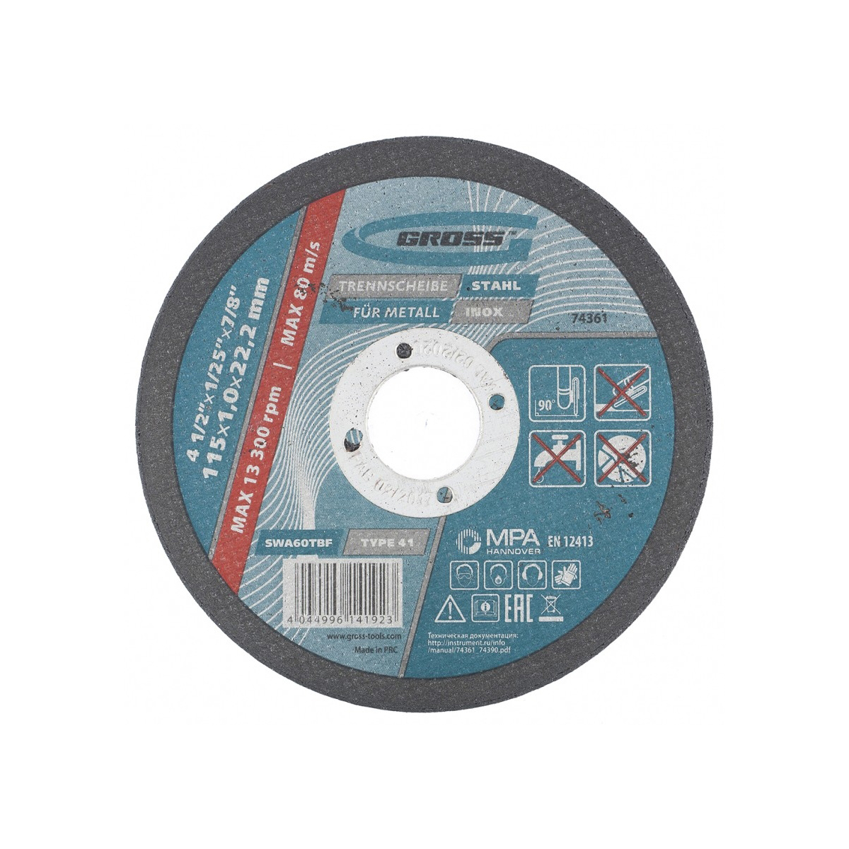 Disco de Corte - INOX e METAL GROSS